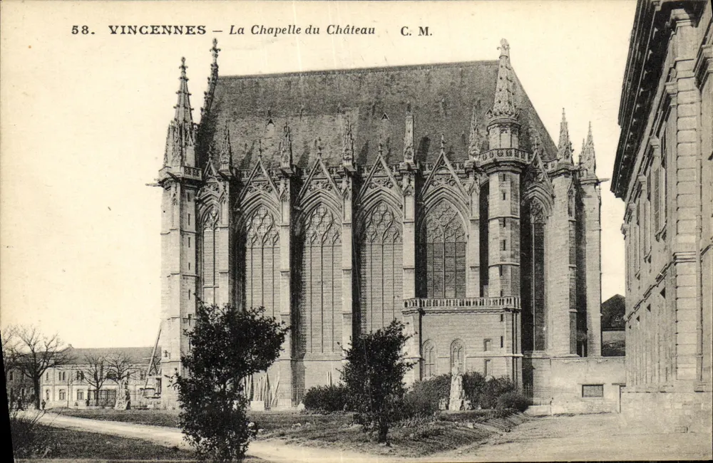 Vincennes — A Capela do Castelo — C.M. n°58 - Frente