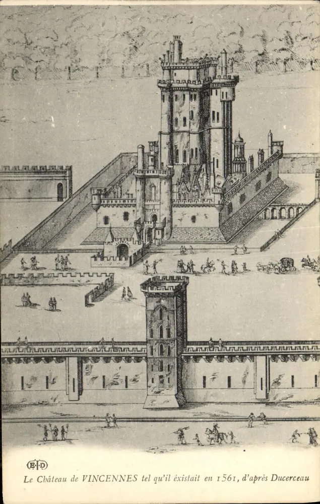 Das Schloss Vincennes wie es 1561 existierte, nach Ducerceau — ETD-Ausgabe - Vorderseite