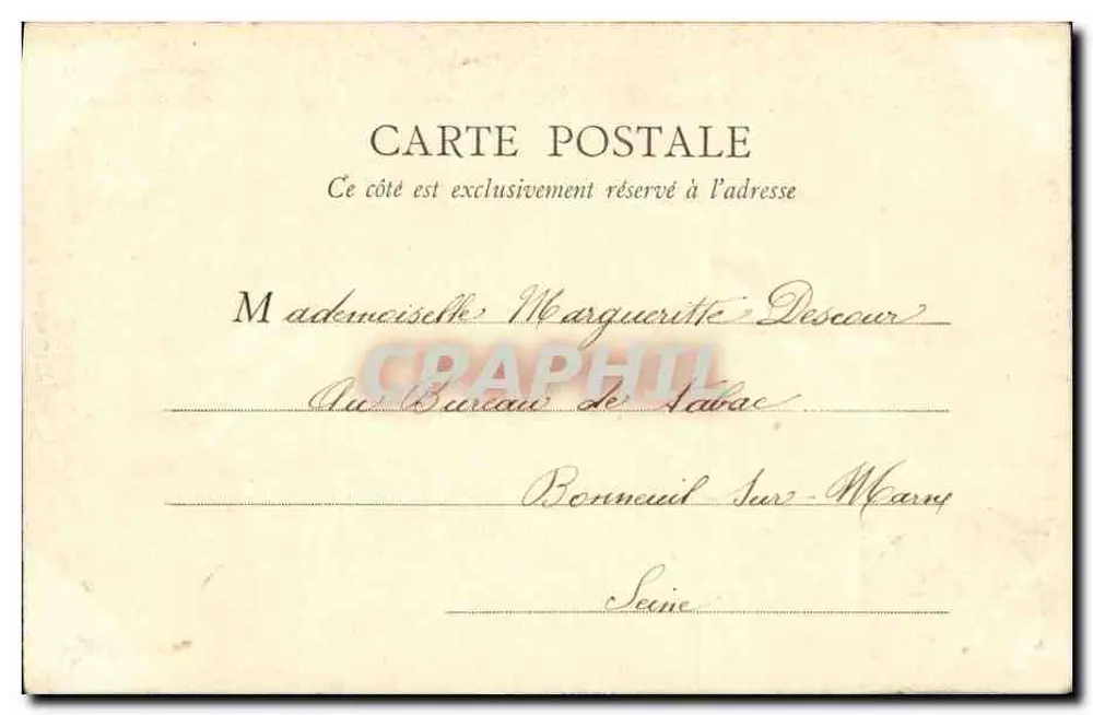 Bois de Vincennes – Der Bach des Lac des Minimes – Verlag Jeauranne, Nr. 2 - Rückseite