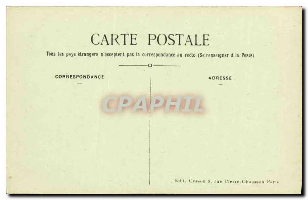 Paris-Montmartre — Das Haus von Henri IV, rue Saint-Vincent — C. M. n°759 - Rückseite