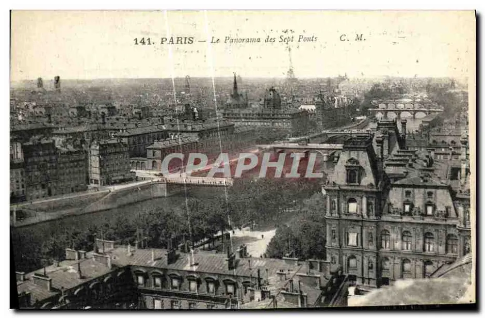 PARIS — O Panorama dos Sete Pontes — C. M. n°141 - Frente