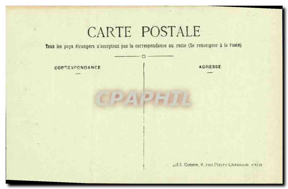 Paris — Die Basilika des Heiligen Herzens — C.M. n°255 - Rückseite