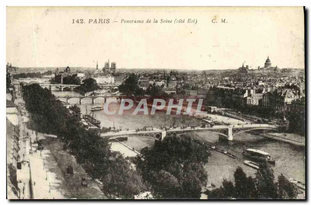 Paris — Panorama da Seine (lado Leste) — C.M. n°142 - Frente