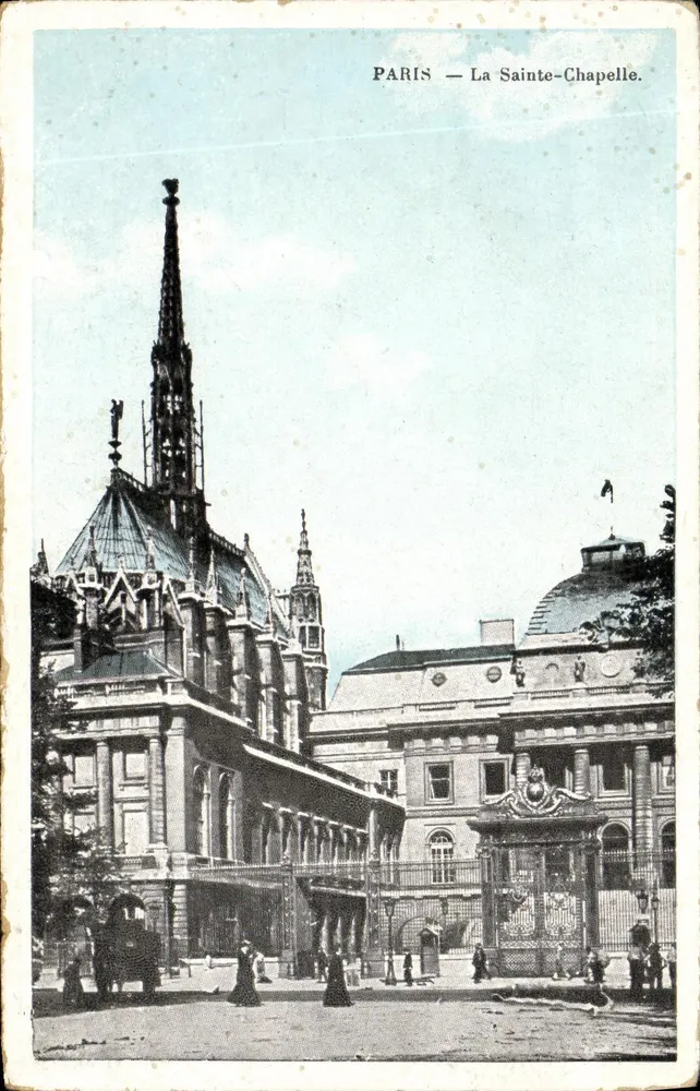 Paris — A Santa Capela — editor não identificado, número de série não visível - Frente