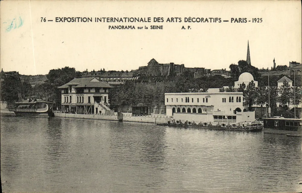 Panorama der Seine — Internationale Ausstellung für Dekorative Künste — Paris 1925 — A.P. n°76 - Vorderseite