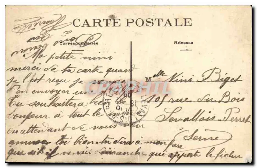 Paris — Os Canhões dos Invalidos (VII) — Editor desconhecido, n° 615 - Verso