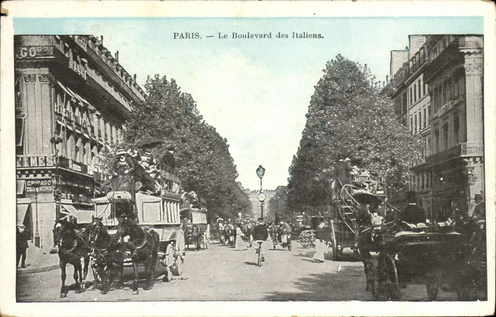 Parigi — Il Boulevard des Italiens — J.C. Parigi - Recto
