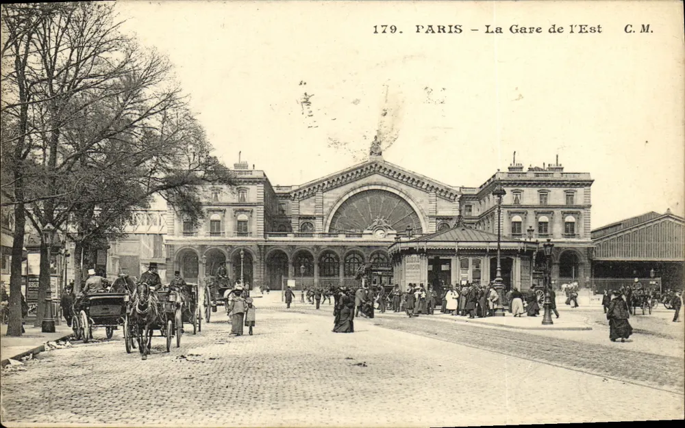 PARIS - A Estação de Trem — C.M. n°179 - Frente