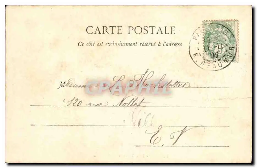 PARIS - As Folies Bergères — editor desconhecido, número de série não visível - Verso