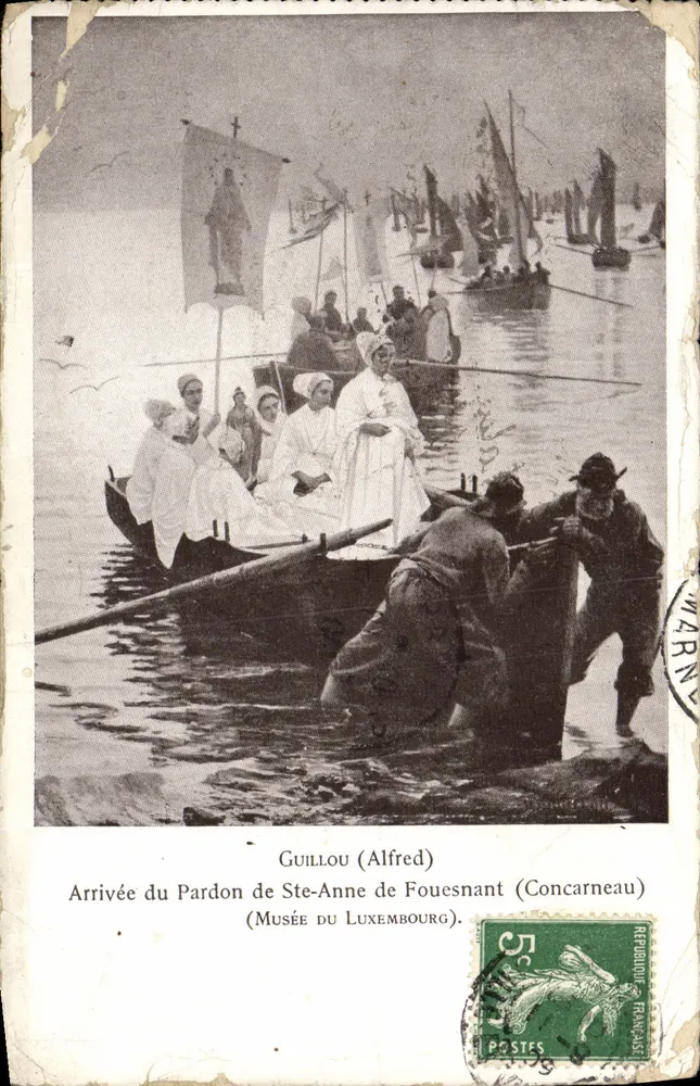 Ankunft des Pardons von Ste-Anne von Fouesnant (Concarneau) — Guillo (Alfred) — Musée du Luxembourg - Vorderseite
