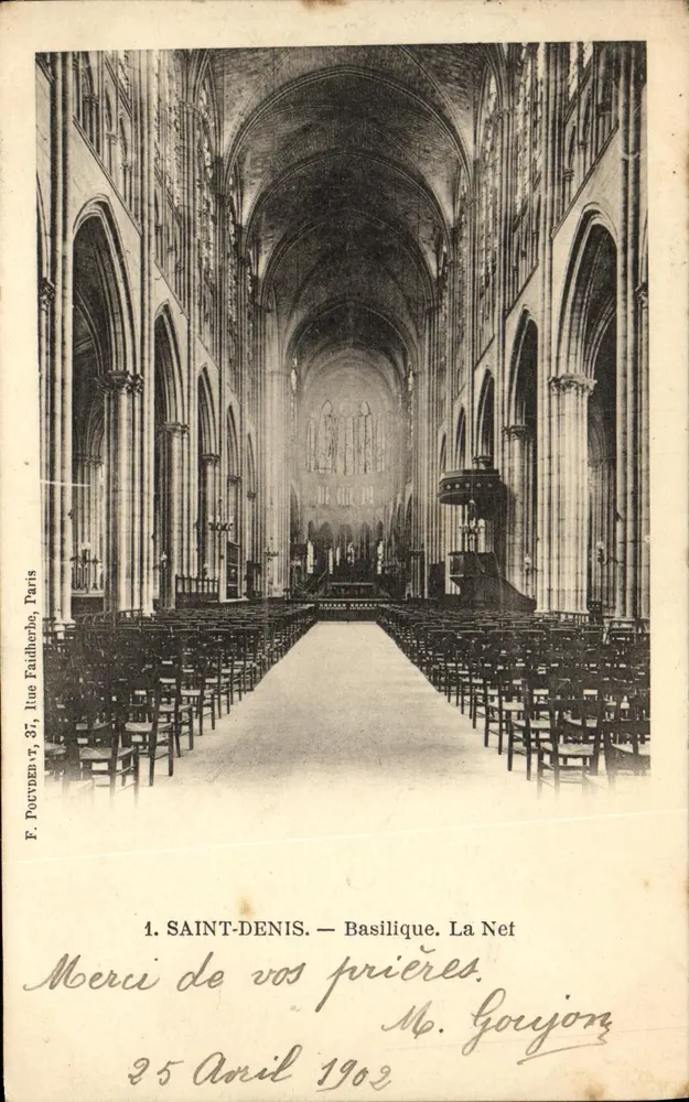 Saint-Denis — Basílica. La Net — F. Pocrymant, 37, rue Faidherbe, Paris - Frente