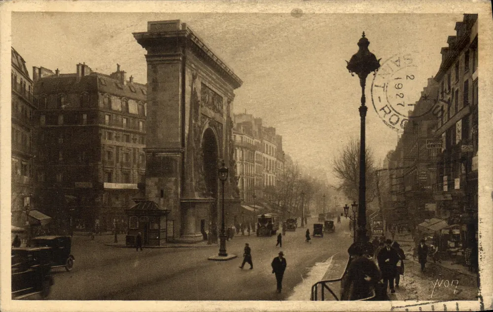 Paris — La Porte Saint-Denis und die Grands Boulevards — Édition d'Art, Paris, N° 210 - Vorderseite