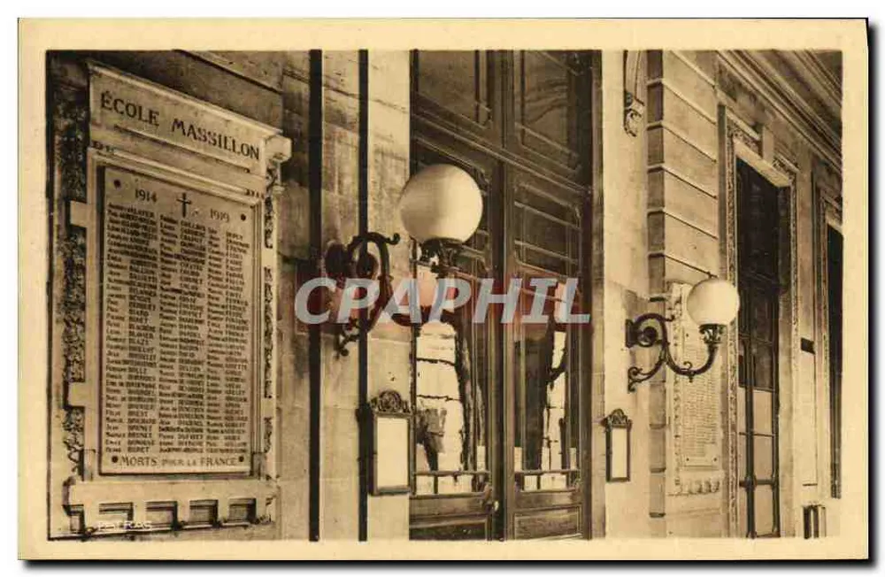 Schule Massillon — Kriegsdenkmal 1914-1919 — L. Pâtras, Paris - Vorderseite