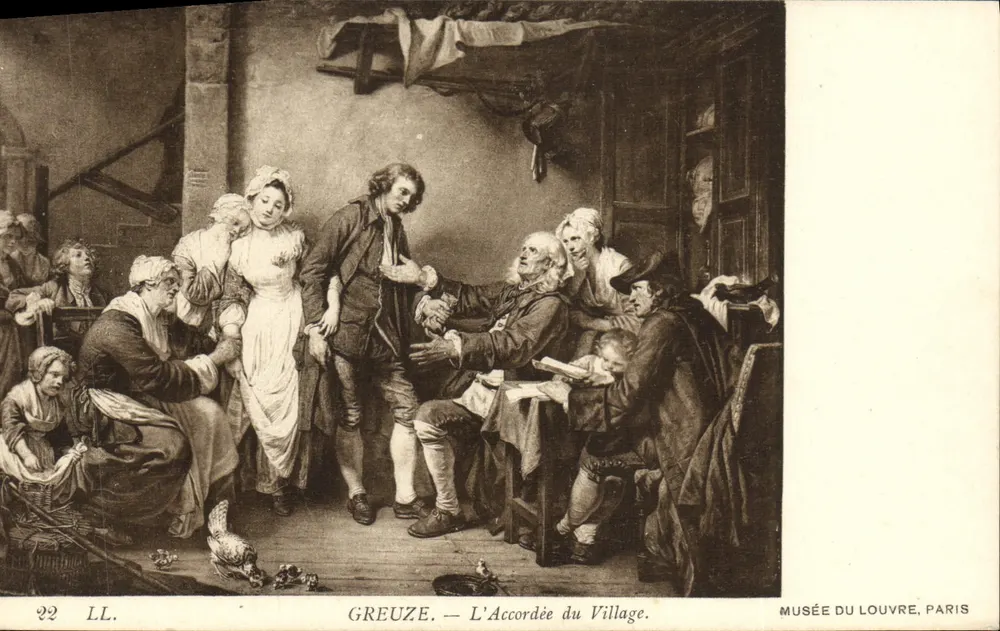 Die Dorfbraut — Greuze — Musée du Louvre, Paris - Vorderseite