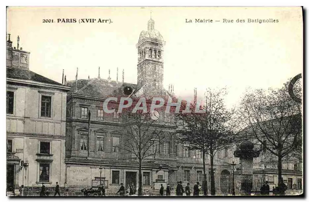 Das Rathaus — Rue des Batignolles — Paris (17. Arrondissement) - Vorderseite
