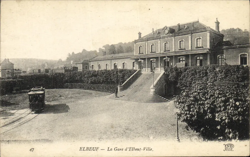 Elbeuf — La Estación de Elbeuf-Ville — JND Fot. - Anverso