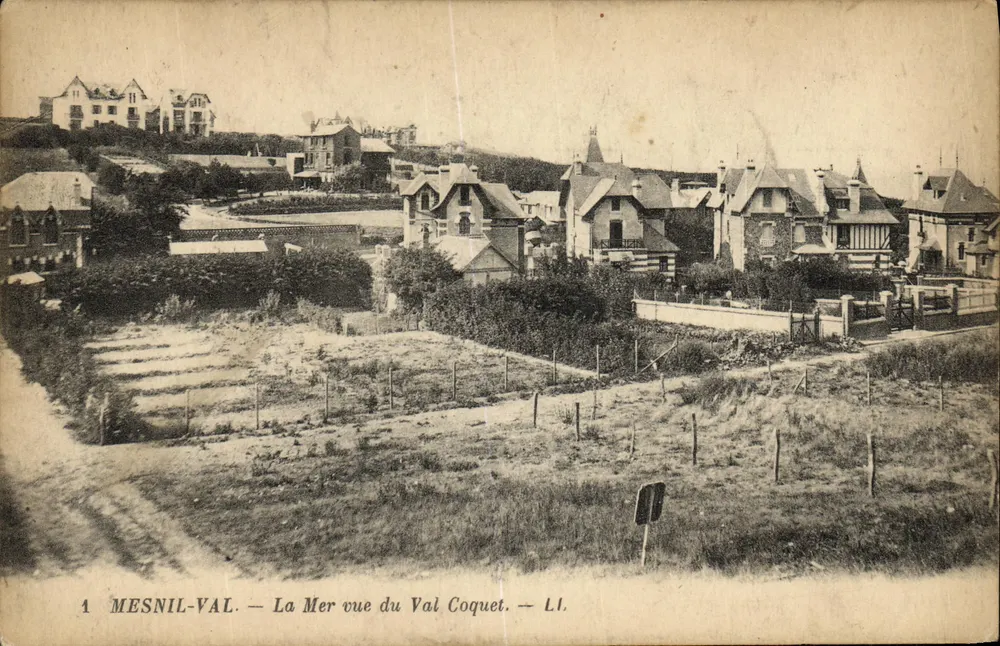 MESNIL-VAL — La Mar vista desde el Val Coquet — L.I. - Anverso