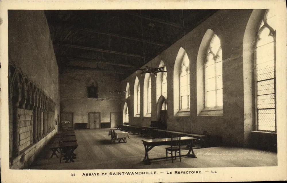 Abbaye de Saint-Wandrille — Le Réfectoire — LL - Frente