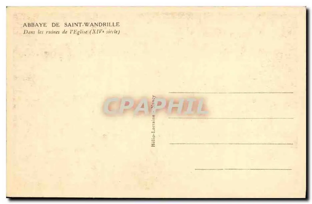 Abtei Saint-Wandrille — Ruinen der Kirche (14. Jahrhundert) — Hello-Lorraine, Nancy - Rückseite