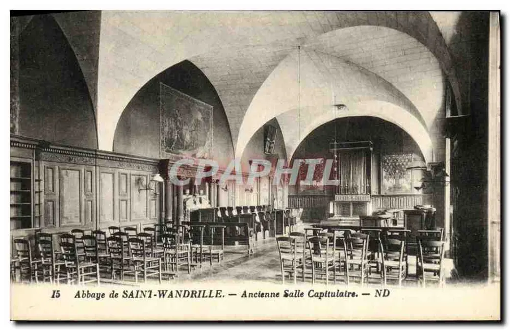 Abtei SAINT-WANDRILLE — Ehemalige Kapitelhalle — ND - Vorderseite