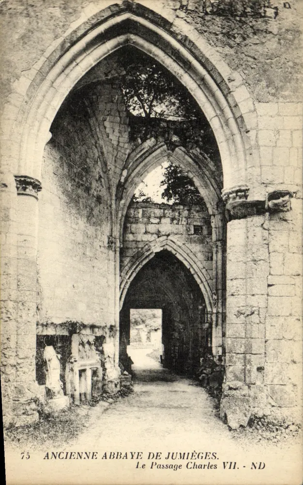 Alte Abtei von Jumièges — Der Passage Charles VII — ND - Vorderseite