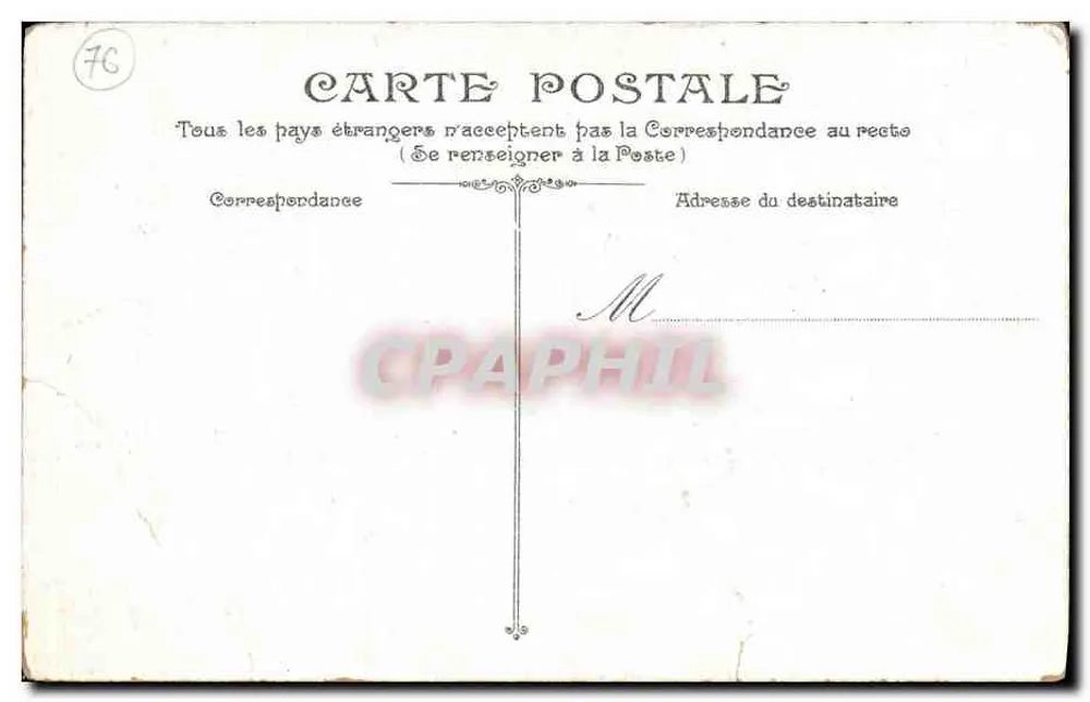 Dieppe — Départ du "Brighton" — éditeur imprimeur non visible, n° 38 - Verso