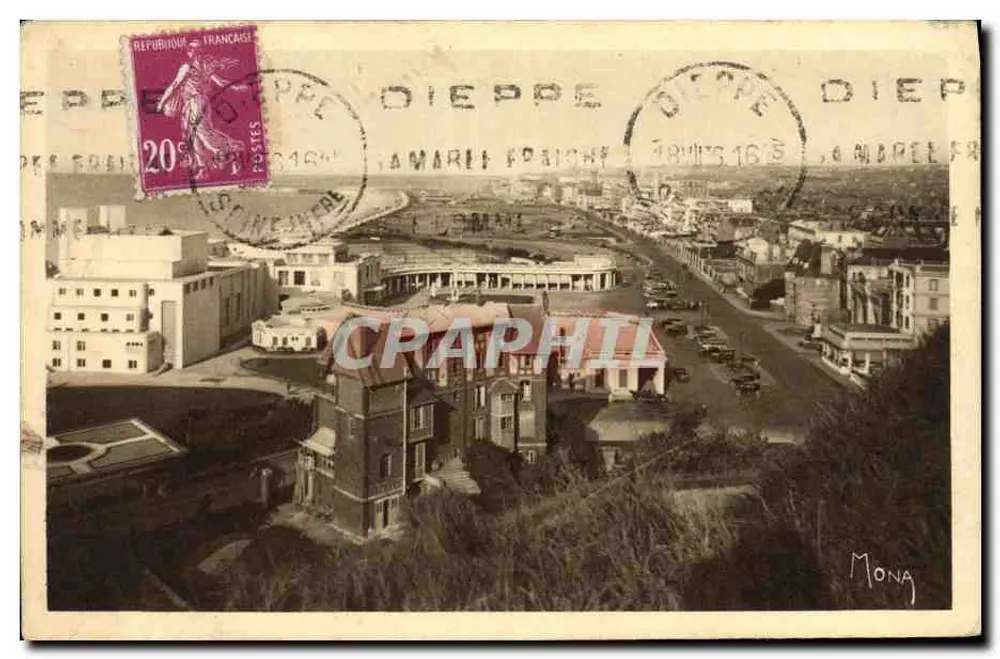 Dieppe — Das Casino, die Strandpromenade und die Boulevards von Verdun und Maritime — Victor-Emanuël, Paris - Vorderseite