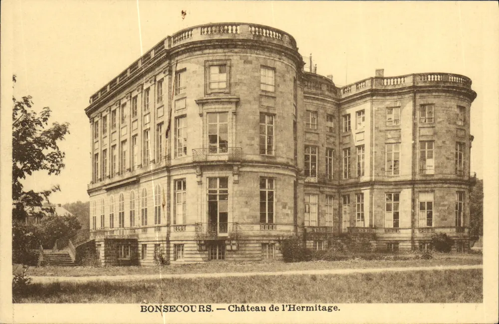 Bonsecours — Castelo da Hermitagem — Edição Belga, Bruxelas - Frente