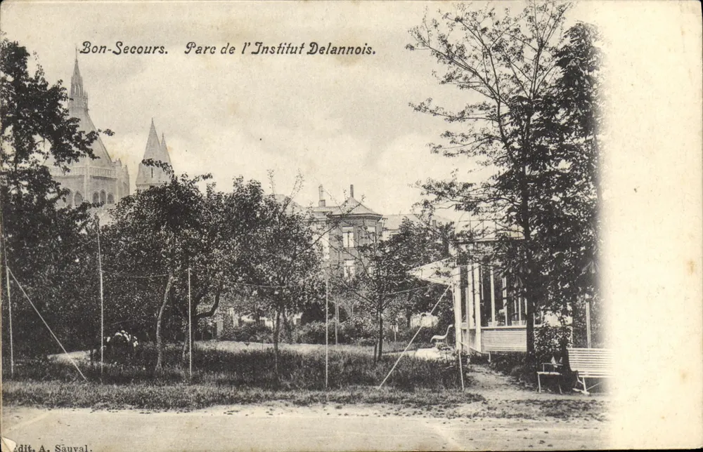 Bon-Secours. Parque do Instituto Delannois. — Ed. A. Sauval. - Frente