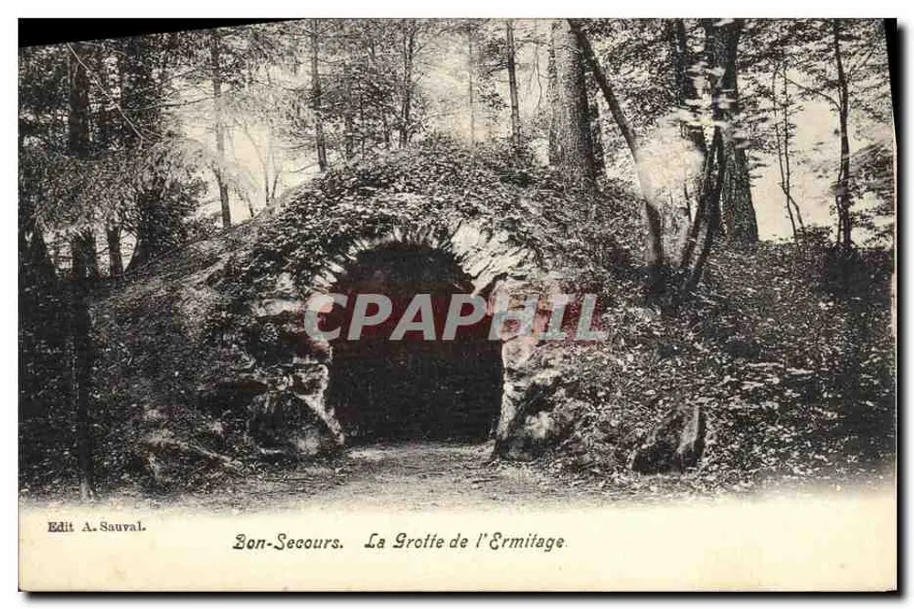 Bon-Secours — A Gruta da Ermitagem — Edit. A. Sauval - Frente