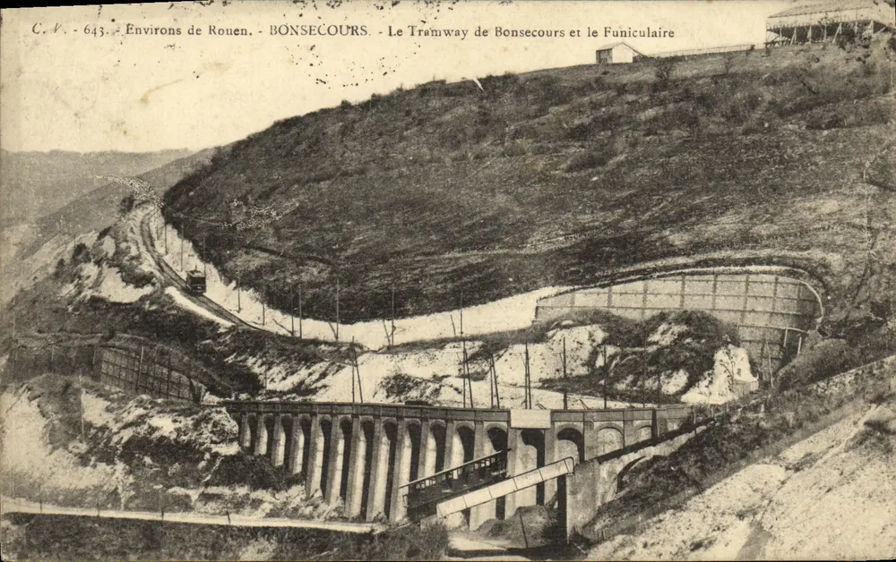 BONSECOURS — Der Tramway von Bonsecours und der Funicular — C.V. 643 - Vorderseite
