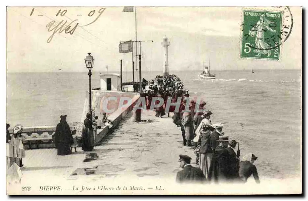 Dieppe — A Ponte no Momento da Maré — LL. - Frente