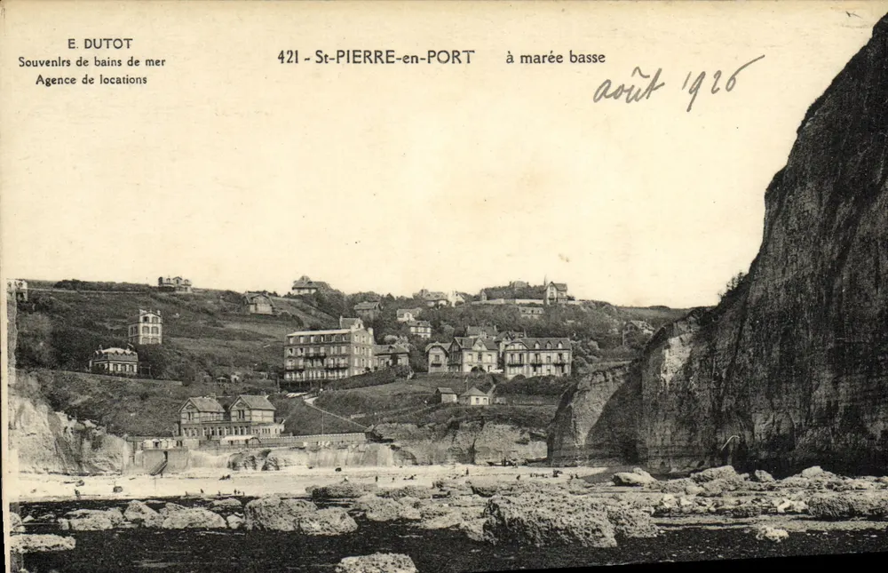 St-PIERRE-en-PORT — à maré baixa — E. DUTOT, n°421 - Frente