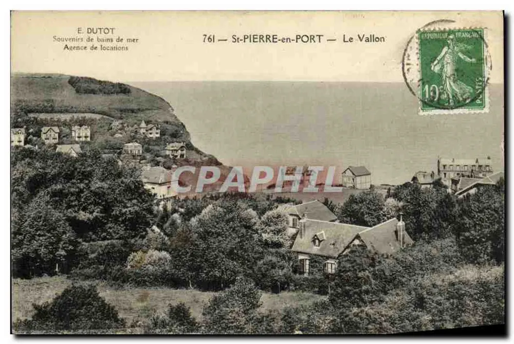 St-PIERRE-en-PORT — Le Vallon — E. DUTOT, Agência de Aluguel, n°761 - Frente