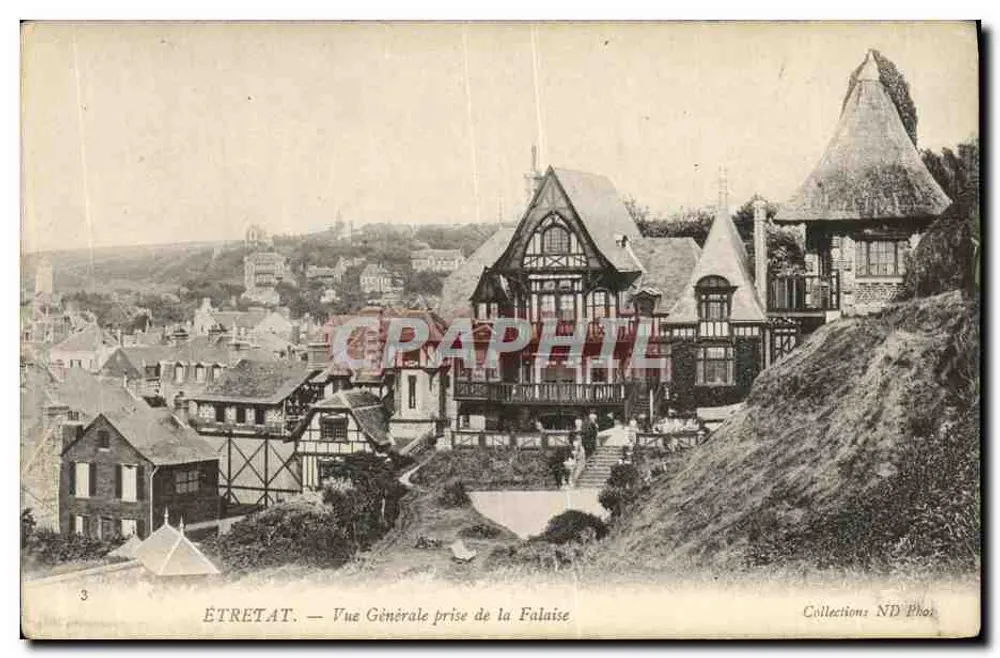 ÉTRETAT — Allgemeiner Blick vom Kliff — Collections ND Phot - Vorderseite