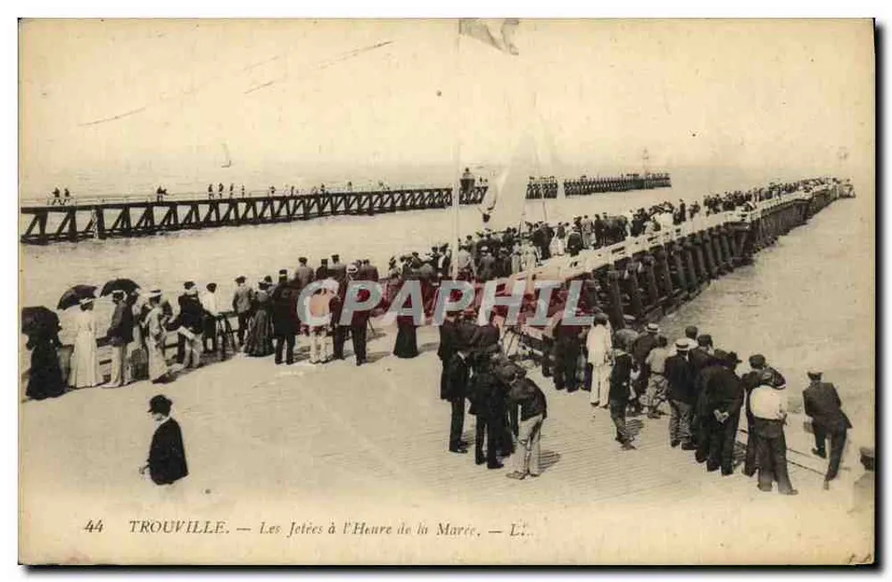 Trouville — As Pontas na Hora da Maré — Éd. Lévy Frères et Cie, Paris - Frente