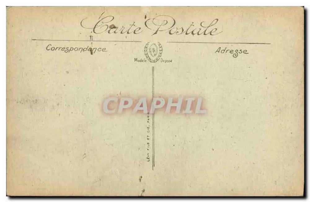 Trouville — As Pontas na Hora da Maré — Éd. Lévy Frères et Cie, Paris - Verso