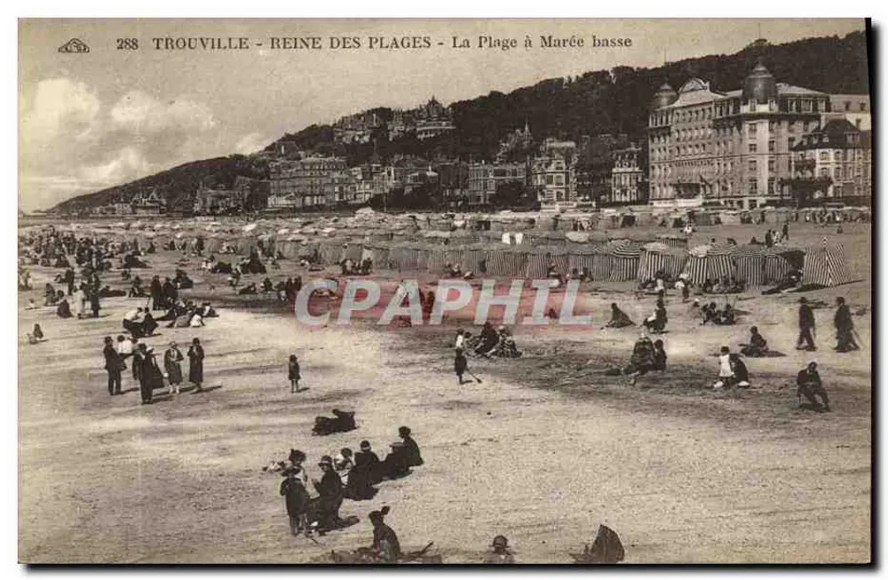 Trouville - Königin der Strände - Der Strand bei Ebbe - Vorderseite