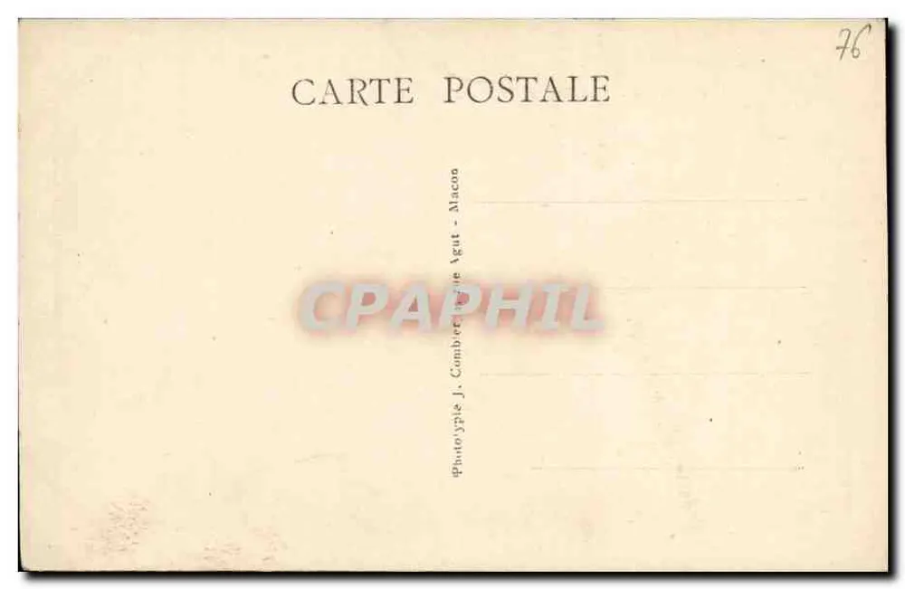 Trouville — Die Strände und Villen — Phototype J. Camber J. Agut - Macon - Rückseite