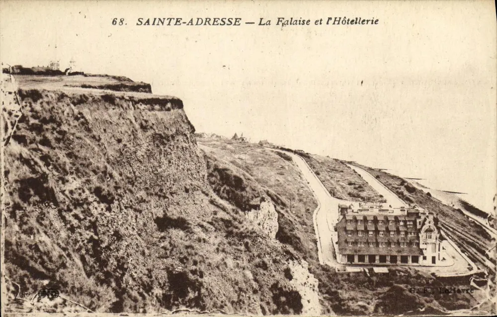 Sainte-Adresse — Die Klippe und das Hotel — G. E. Lefèvre, Nr. 68 - Vorderseite