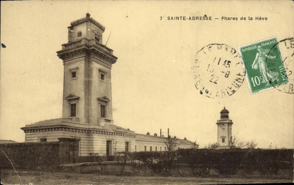 Sainte-Adresse — Faróis da Hève — editor Le Havre - Frente