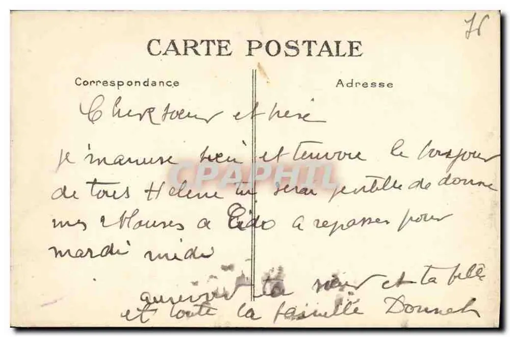 Sainte-Adresse — Ansicht vom Plateau des Phares — G.P. Le Havre, n°170 - Rückseite