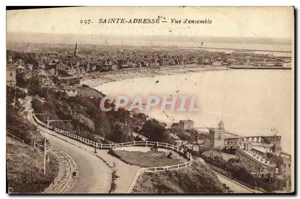 Sainte-Adresse — Vista geral — L. Le Maçon, n°297 - Frente