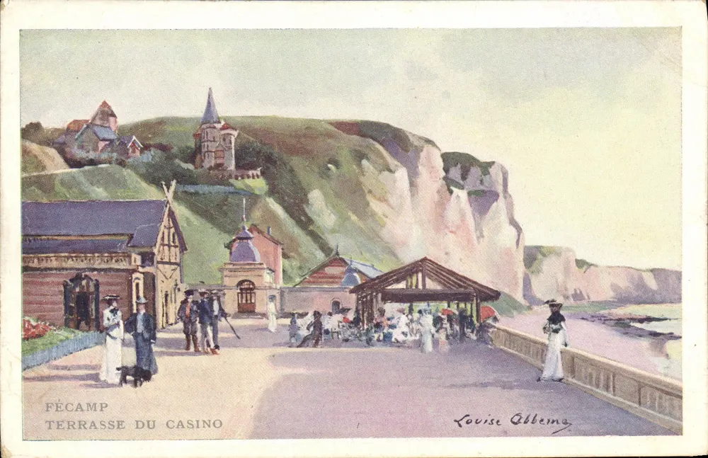 Fécamp — Terrasse du Casino — por Louise Abbema - Frente
