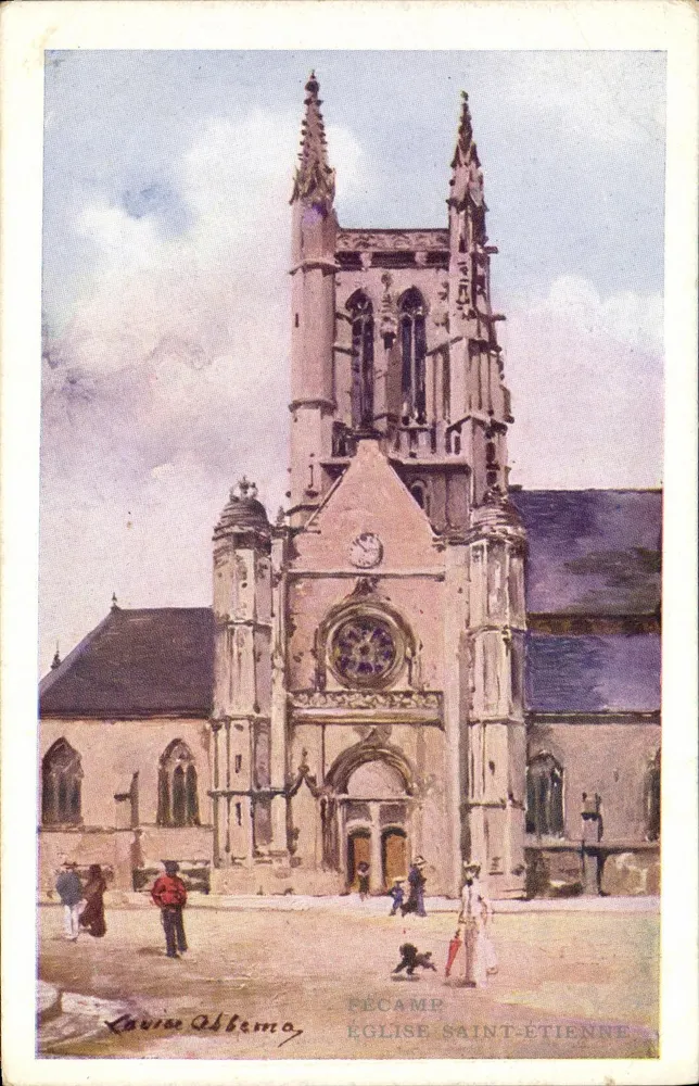 Fécamp — Igreja de São Etienne — por Louise Abbema - Frente