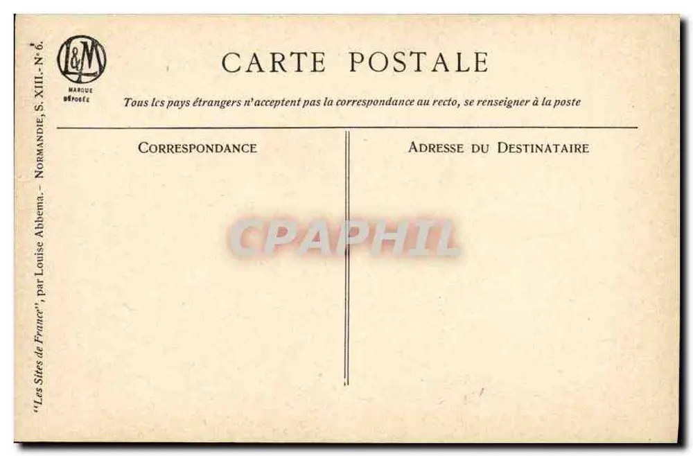 Fécamp — Barco no cais — Louise Abbema - Verso