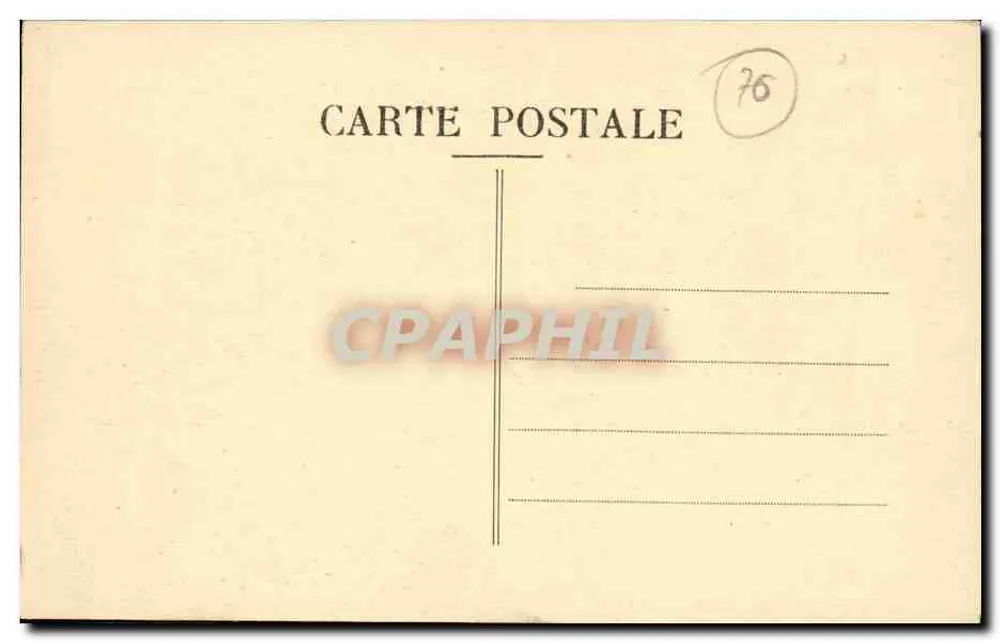 Cour d'Honneur, in Fécamp — Ansicht des Saales — Edition der Benedictine, n°15 - Rückseite