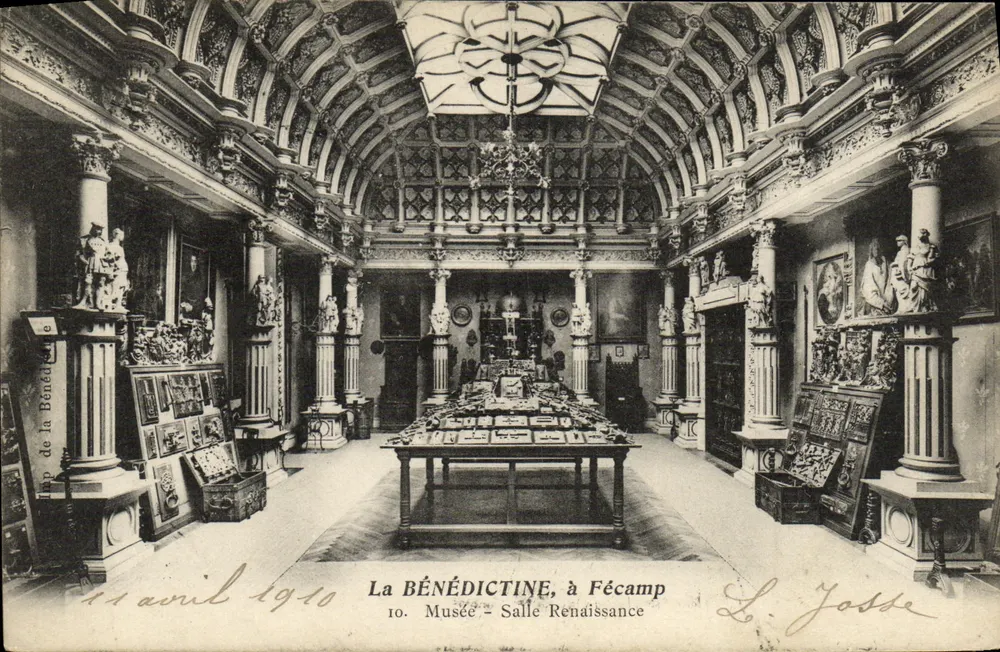 La BÉNÉDICTINE, in Fécamp — Museum - Renaissance-Saal — L. Josse, n°10 - Vorderseite