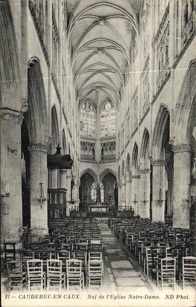 Caudebec-en-Caux — Nave der Kirche Notre-Dame — ND Phot. - Vorderseite