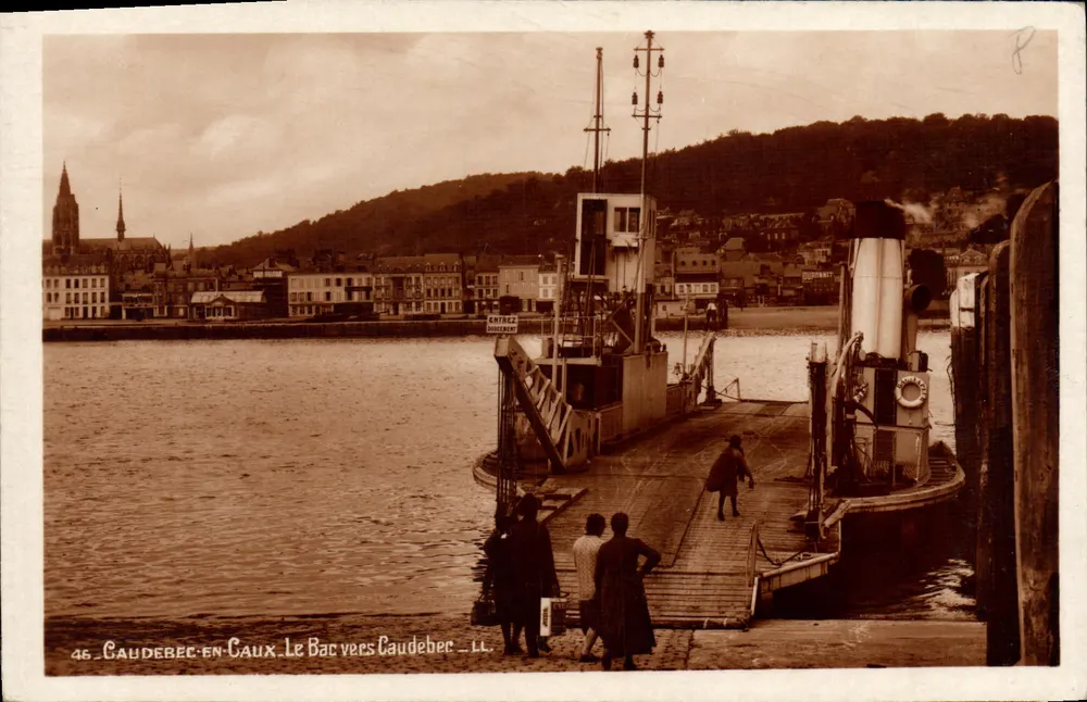 Caudebec-en-Caux — O Barco para Caudebec — LL - Frente